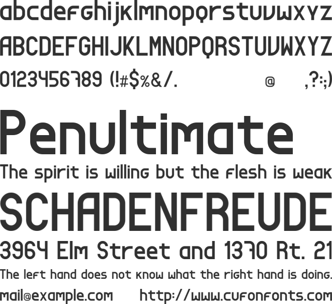 LOTT - Lion of the tribe font preview