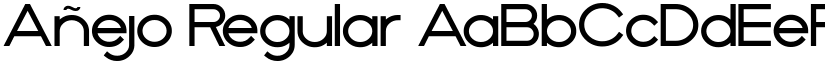 Añejo Regular font