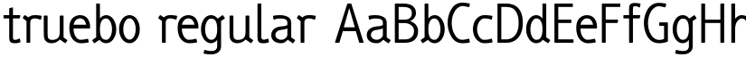 truebo regular font