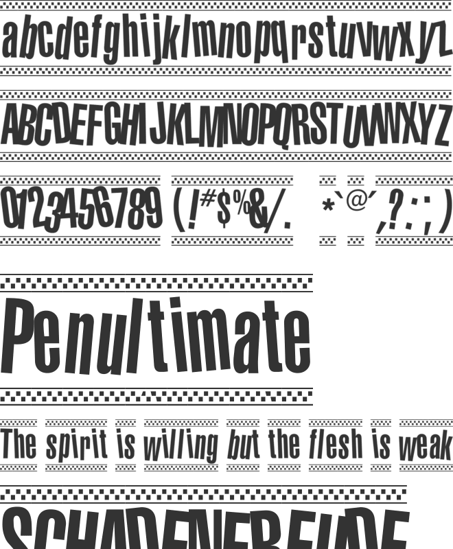 1980 Portable font preview
