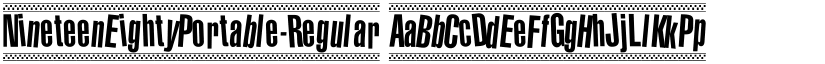 NineteenEightyPortable-Regular font