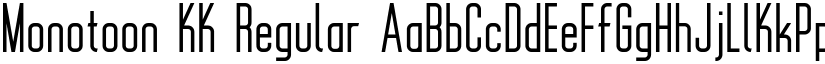 Monotoon KK Regular font