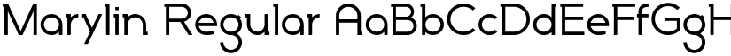 Marylin Regular font