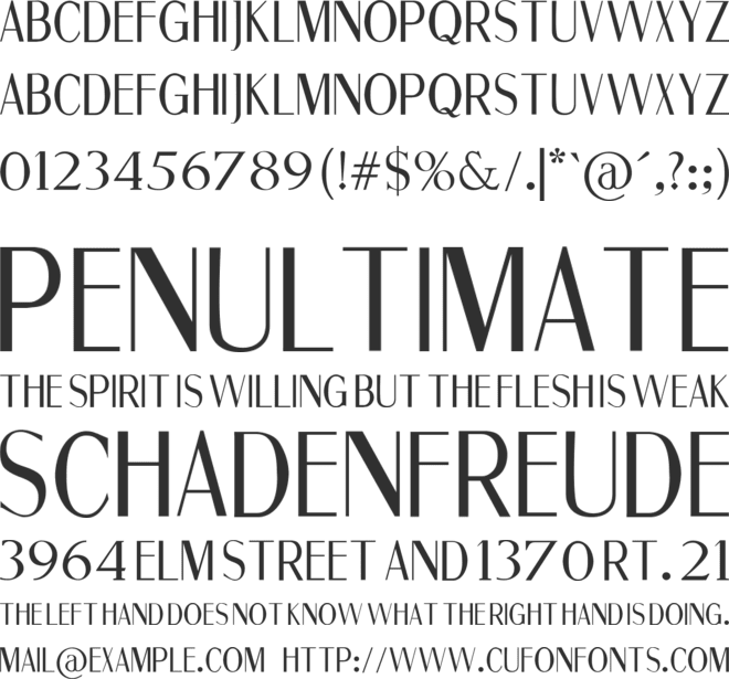 Fine Sans font preview