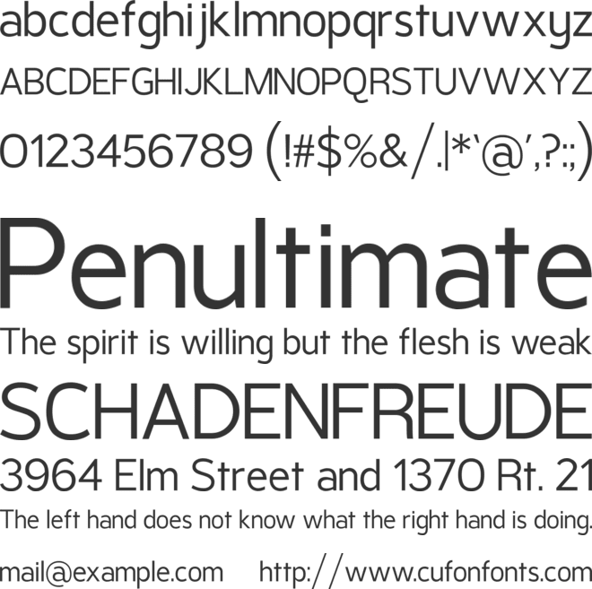 Pragma Sans font preview