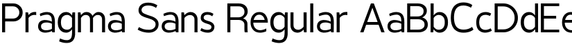 Pragma Sans Regular font