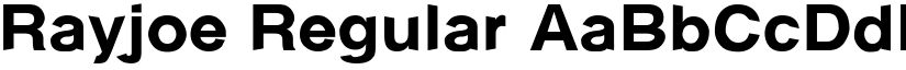 Rayjoe Regular font