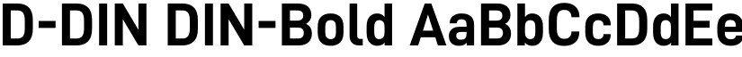 D-DIN DIN-Bold font