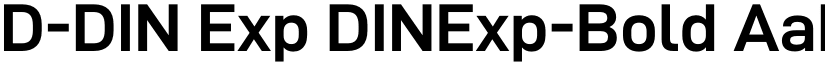D-DIN Exp DINExp-Bold font