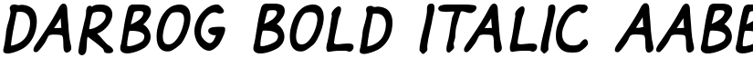 Darbog Bold Italic font