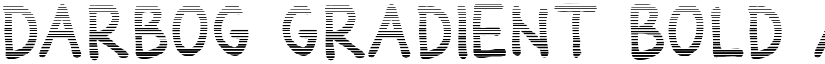 Darbog gradient Bold font