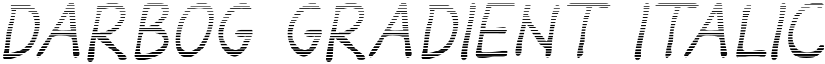 Darbog gradient Italic font