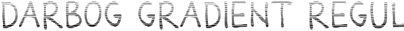 Darbog gradient Regular font