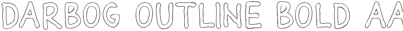 Darbog outline Bold font