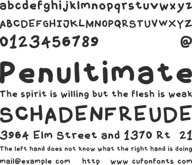 Coquerli font preview