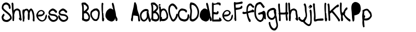 Shmess Bold font