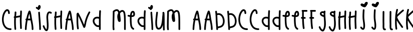 ChaisHand Medium font