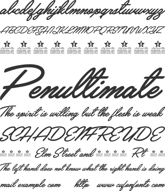 Crystal Personal Use font preview