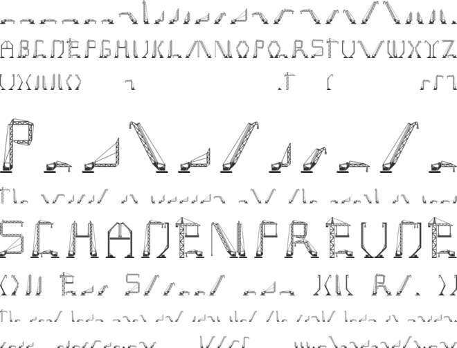 Cranestruct font preview