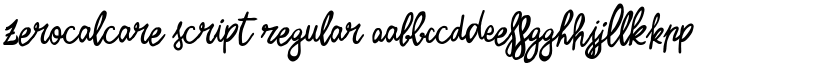 Zerocalcare Script Regular font