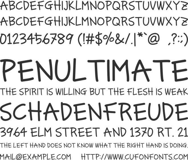 CHAMOMILE TEA font preview