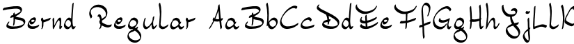 Bernd Regular font