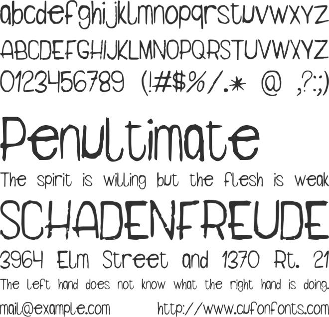 Darb font preview