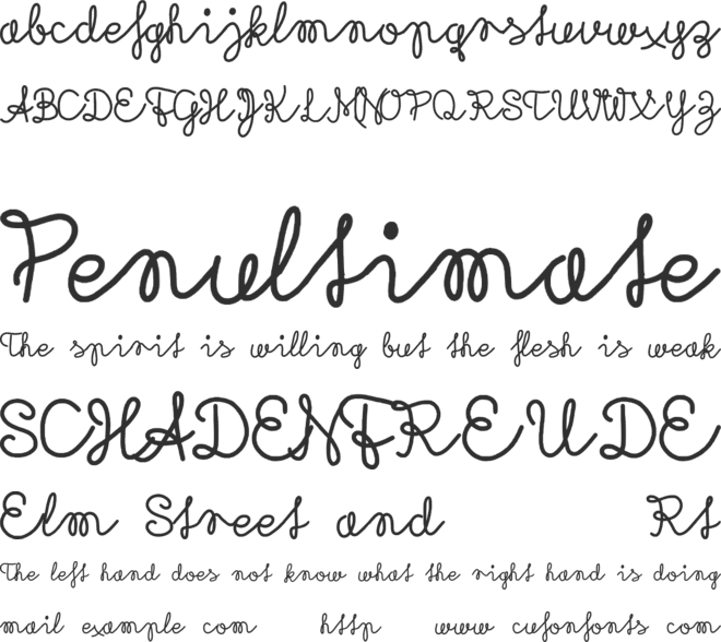 Rubican font preview