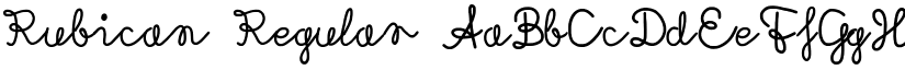 Rubican Regular font