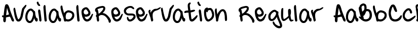 AvailableReservation Regular font