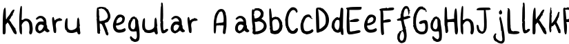 Kharu Regular font