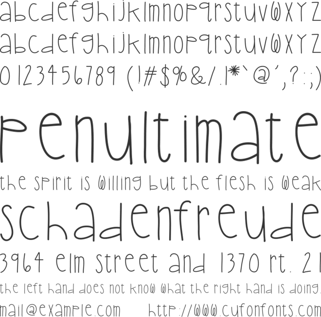 HelloBoyfriend font preview