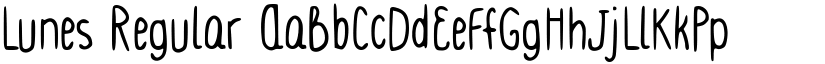 Lunes Regular font