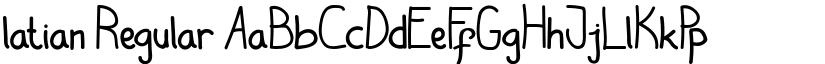latian Regular font