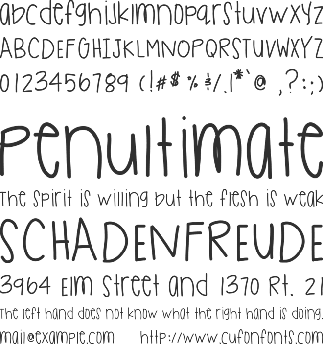 StateOfDreaming font preview
