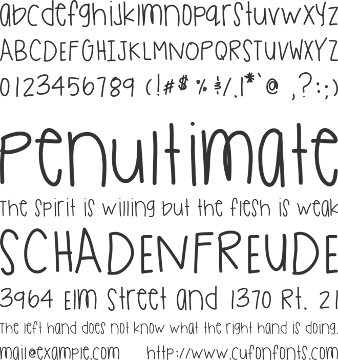 StateOfDreaming font preview