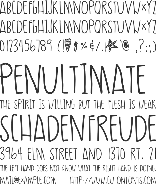 UltraMoire font preview