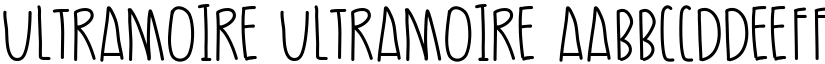 UltraMoire UltraMoire font