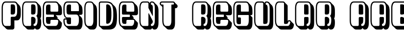 President Regular font