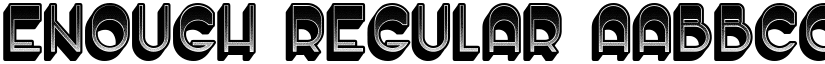 Enough Regular font