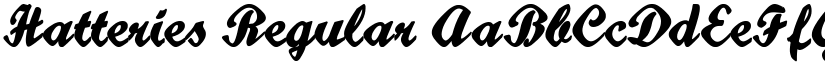 Hatteries font download