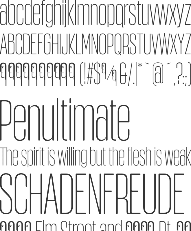 Obcecada Sans font preview