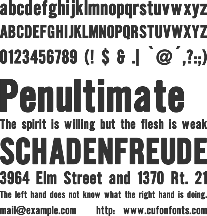 Hallo Euroboy font preview