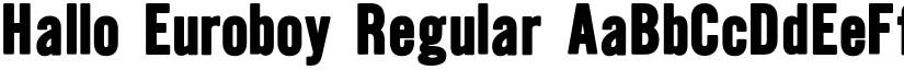 Hallo Euroboy Regular font