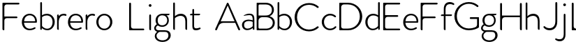 Febrero Light font