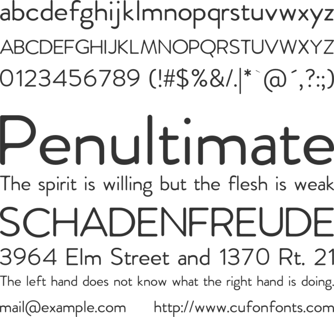 Febrero font preview