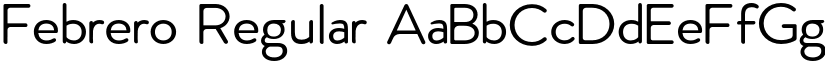 Febrero Regular font