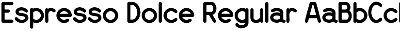 Espresso Dolce Regular font