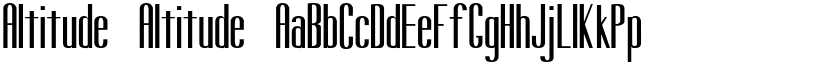 Altitude Altitude font
