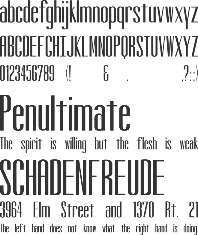 Altitude font preview